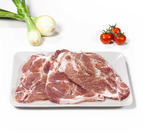 Preparado chuleta de Cerdo de aguja