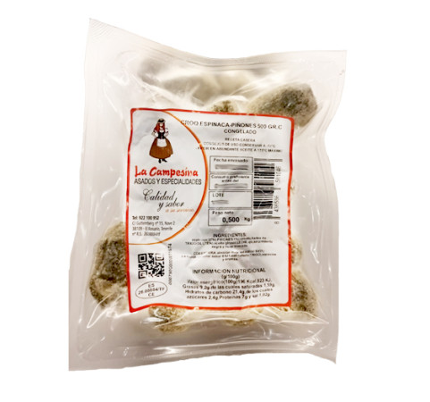 Croqueta de Espinacas y Piñones La Campesina (bolsa de 500g)