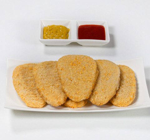 Pollo empanado steaks (bolsa de 480g)