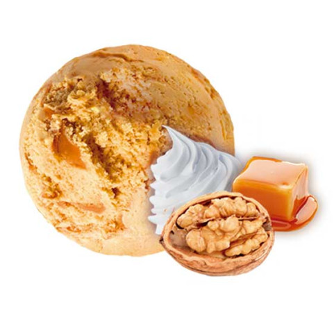 Bandeja de Nata, Caramelo y Nueces (tarrina de 6L) sin glute