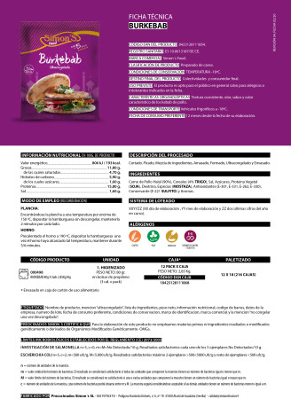 Hamburguesa Burkebab (3uds x 80g)