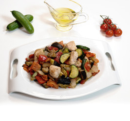 Braseado de Verduras con Pollo