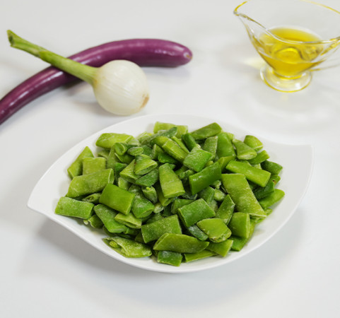 Judía verde plana cortada