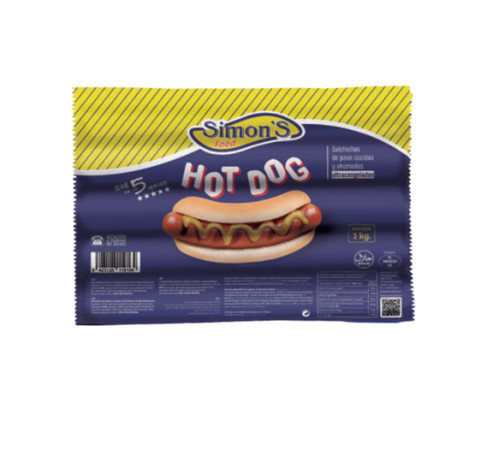 Salchica cocida y ahumada de Pavo